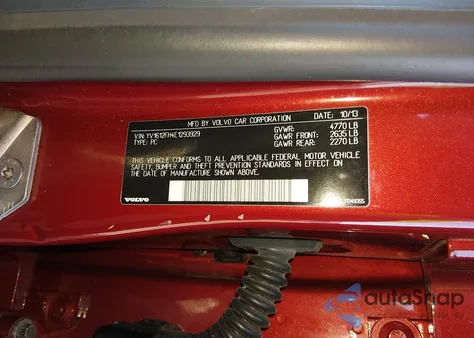 2014 Volvo S60 T5 from USA, damaged, VIN YV1612FH4E1293929
